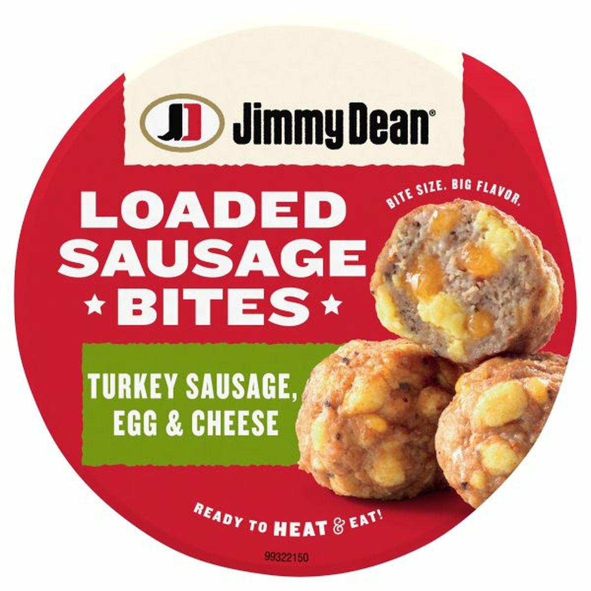 Calories in Jimmy Dean Turkey Sausage, Egg and Cheese Loaded Sausage Bites, 3.75 oz