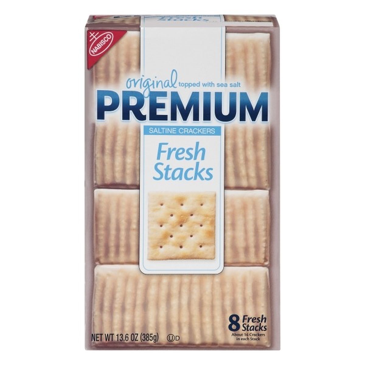 Calories in Nabisco Premium Saltine Crackers, Original, Fresh Stacks