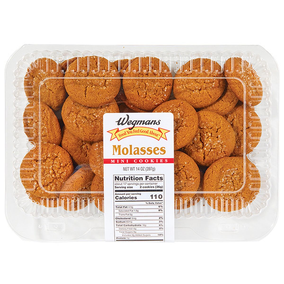 Calories in Wegmans Mini Molasses Cookies