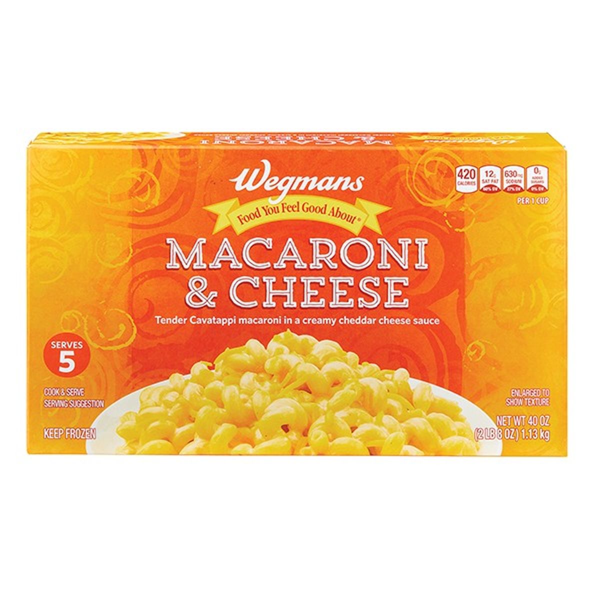 Calories in Wegmans Macaroni & Cheese
