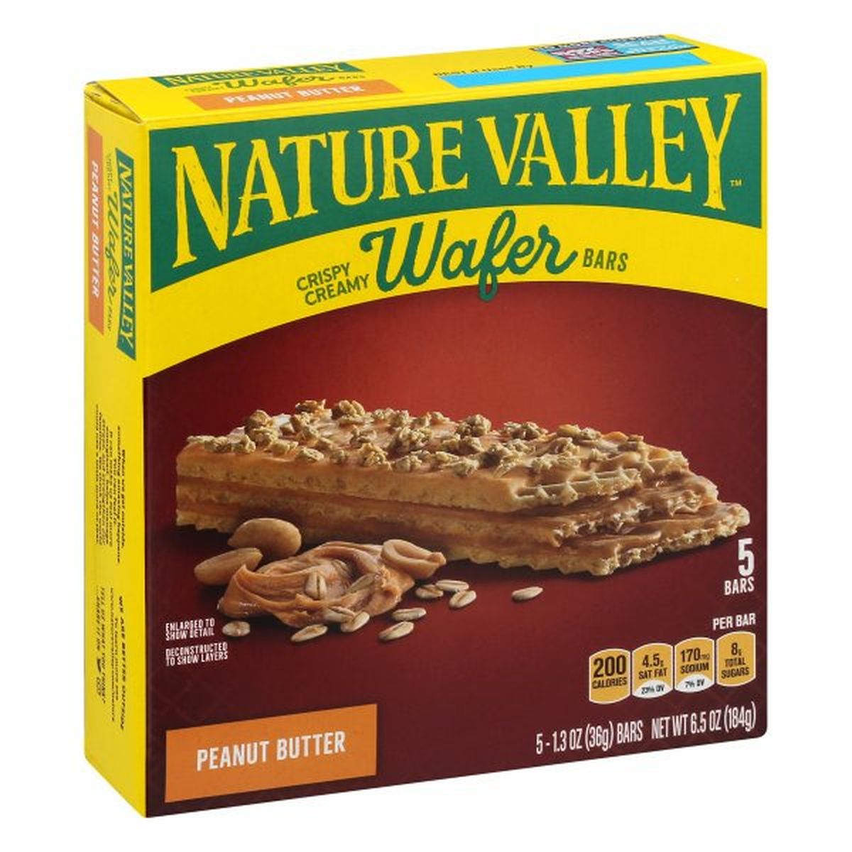 Calories in Nature Valley Wafer Bars, Peanut Butter