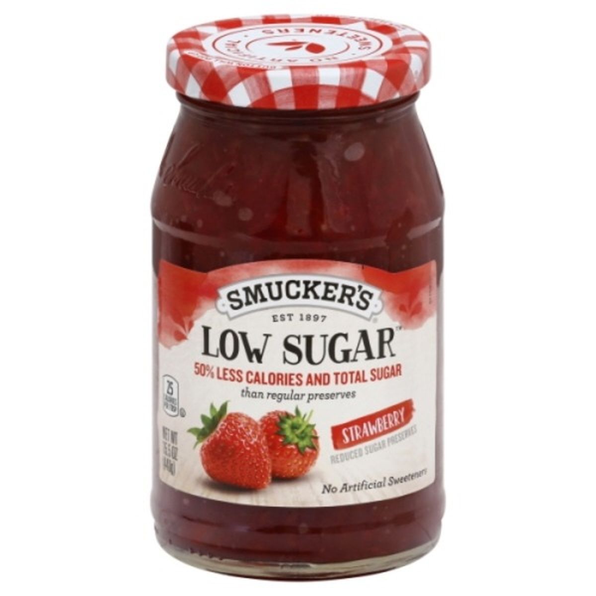 Calories in Smucker's Jelly, Reduced Sugar Preserves, Strawberry