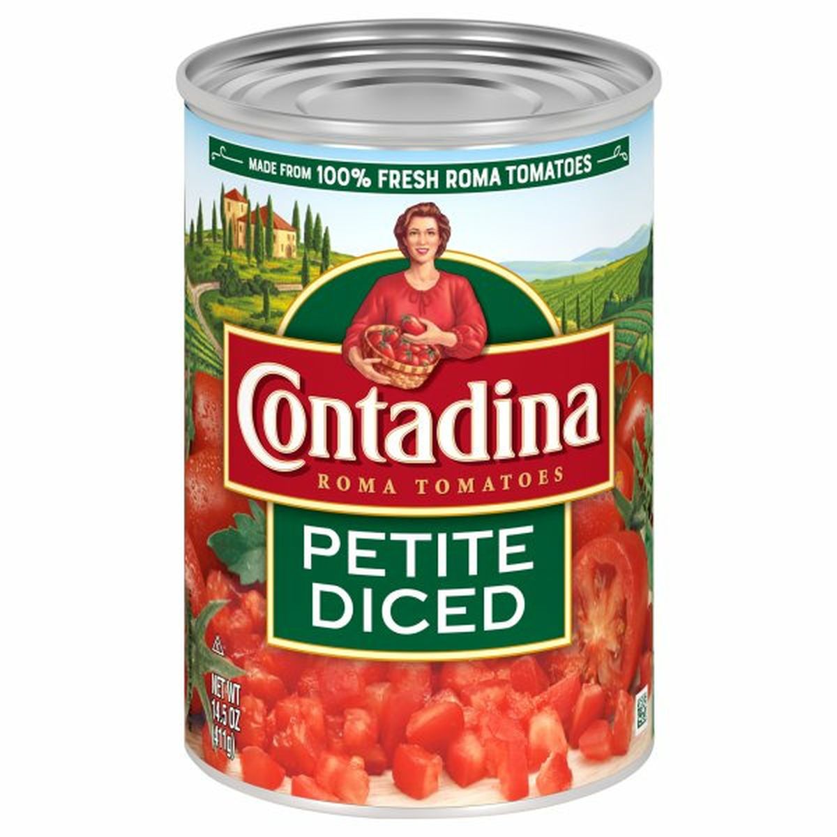 Calories in Contadina Roma Tomatoes, Petite Diced