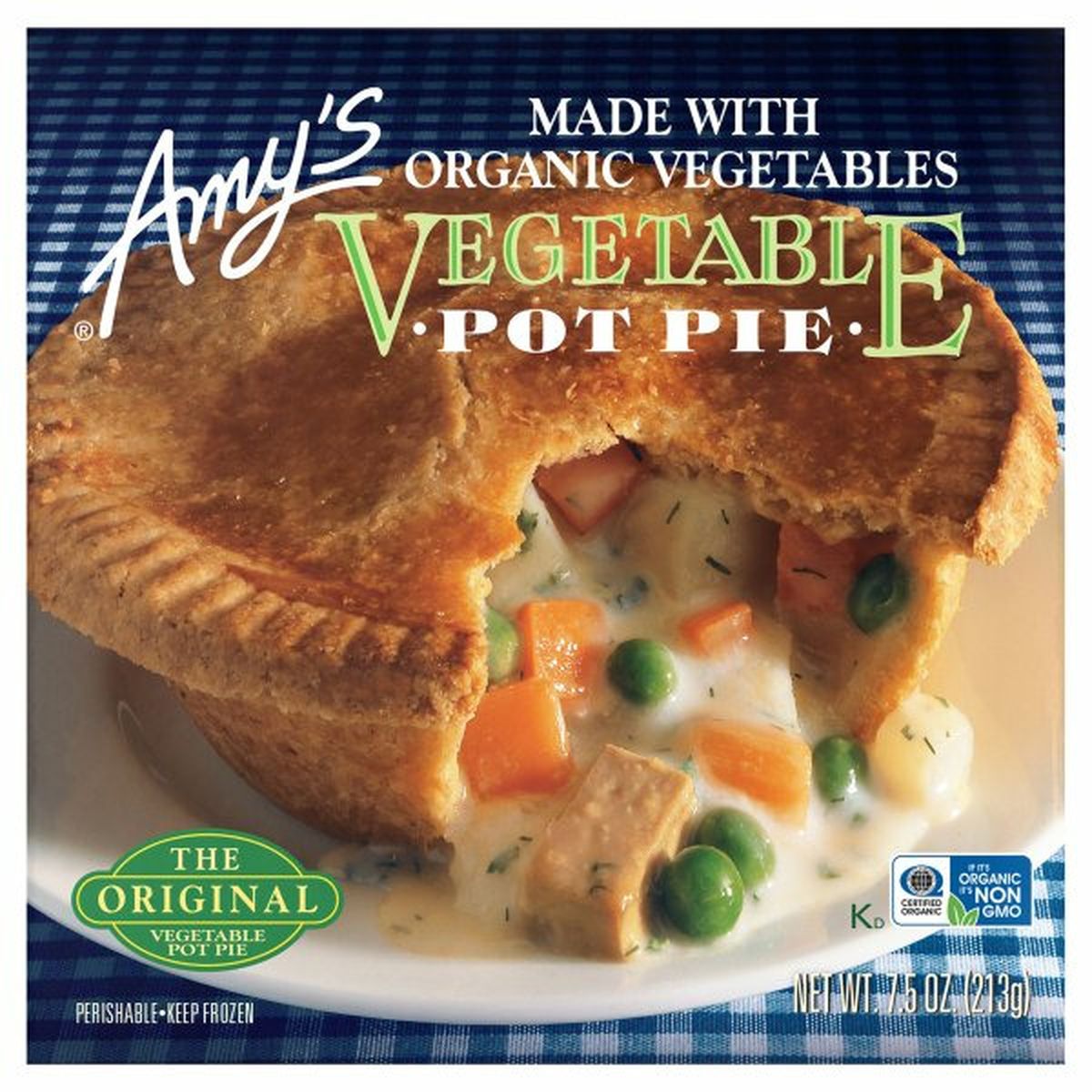 Calories in Amy's Kitchen Pot Pie, Vegetable