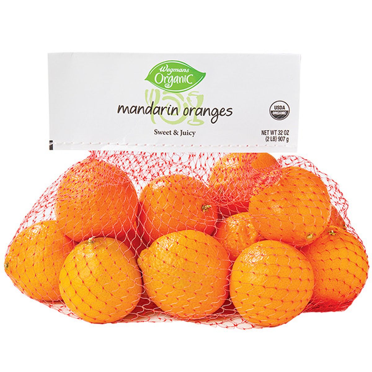 Calories in Wegmans Organic Mandarin Oranges, Bagged