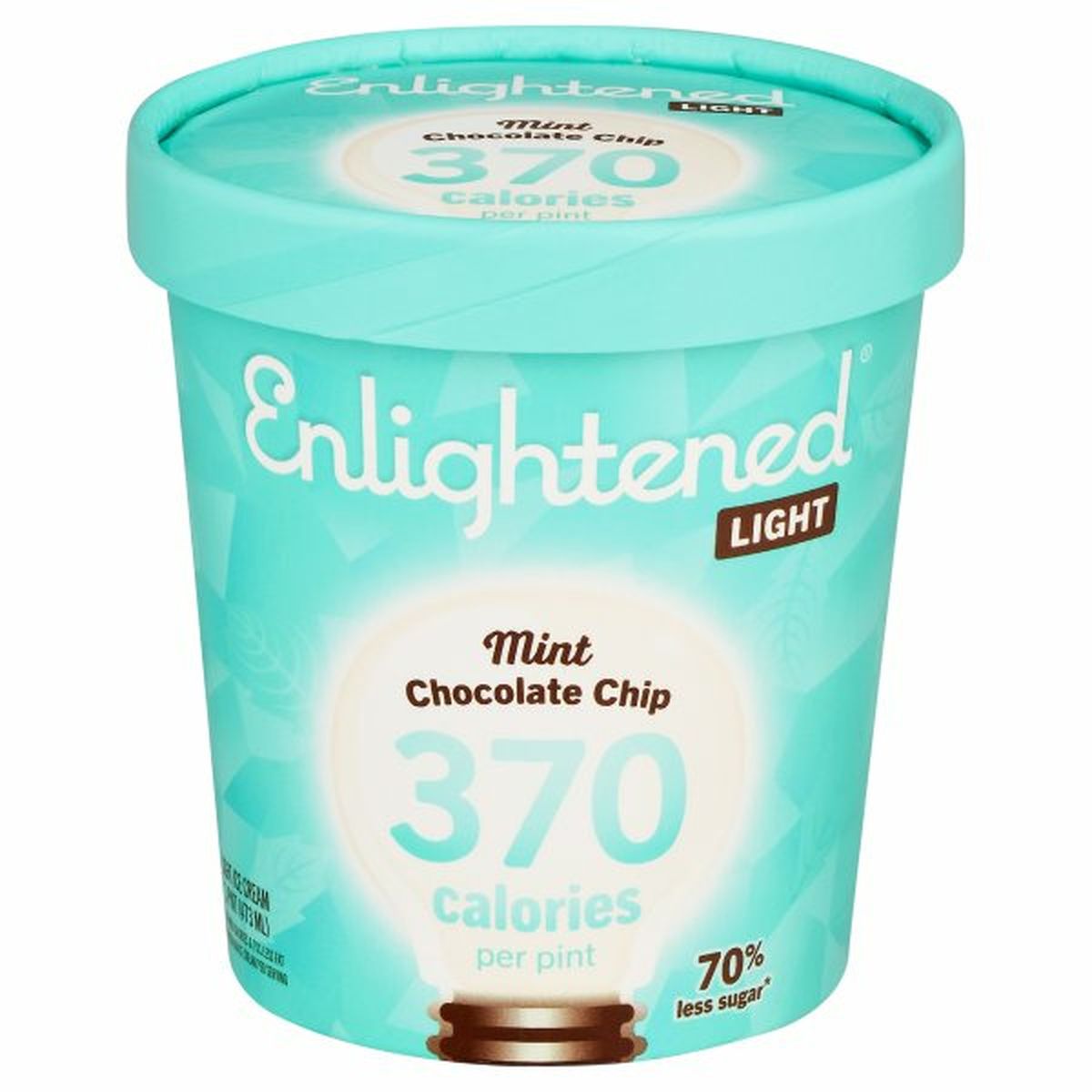 Calories in Enlightened Light Ice Cream, Mint Chocolate Chip