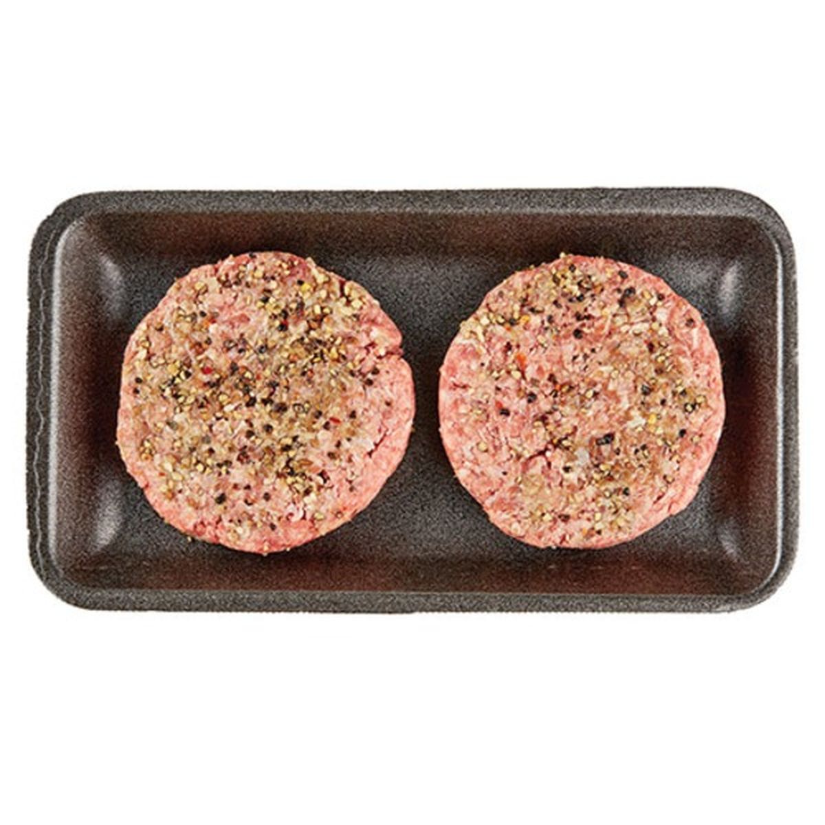 Calories in Wegmans Ready to Cook Cracked Pepper Burger