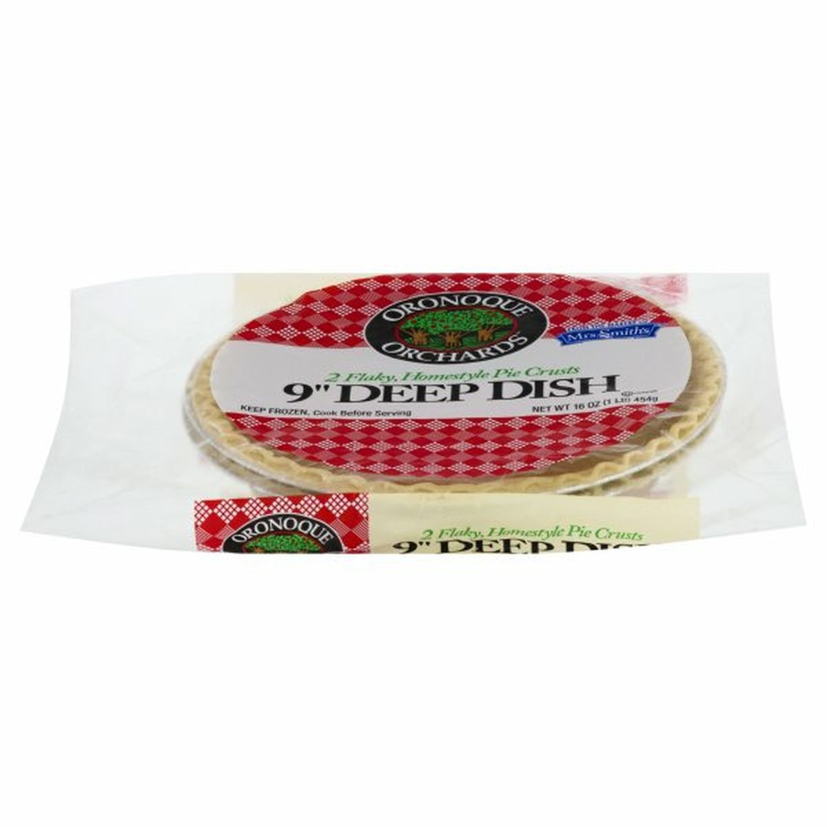 Calories in Oronoque Orchards Pie Crusts, Deep Dish, 9 Inch