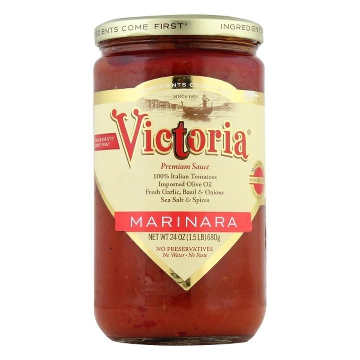 Calories in Victoria Sauce, Marinara, Premium