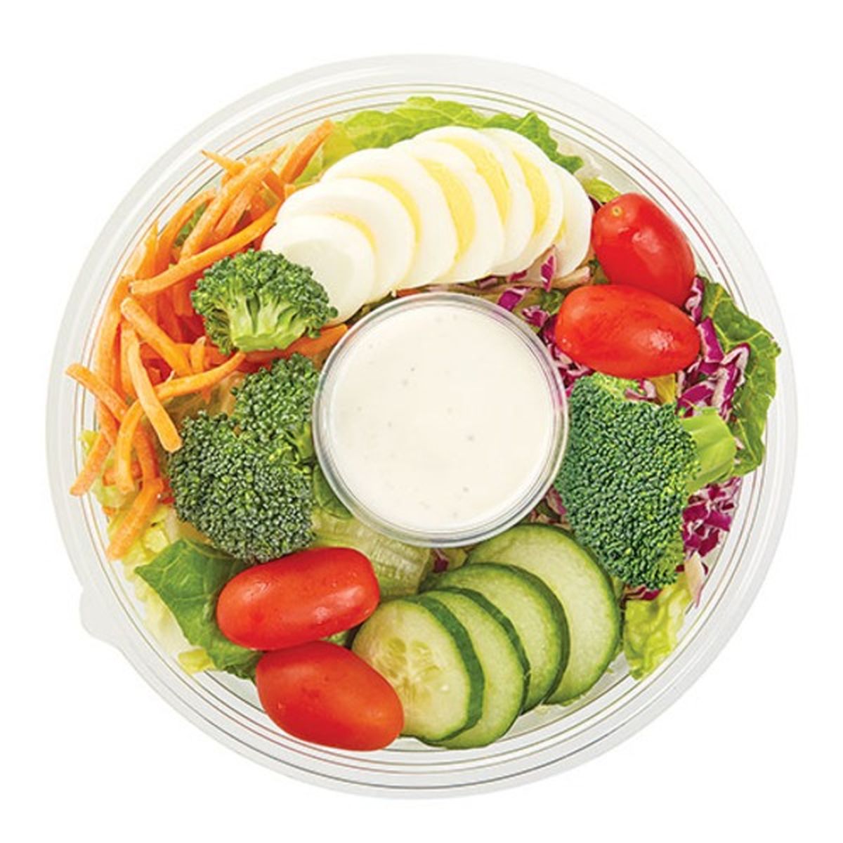 Calories in Wegmans Large Garden Salad with Buttermilk Ranch Dressing
