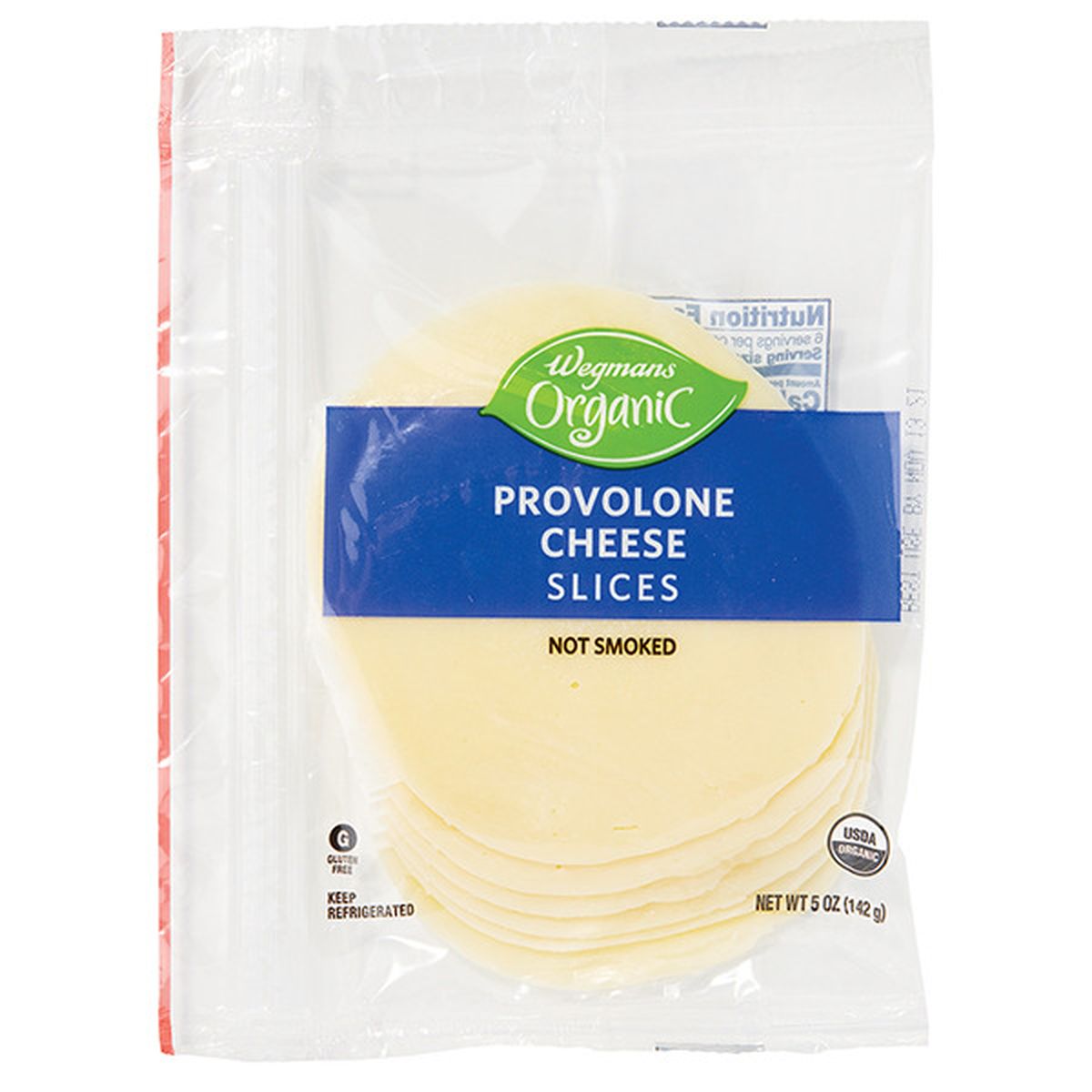 Calories in Wegmans Organic Provolone Cheese, Sliced