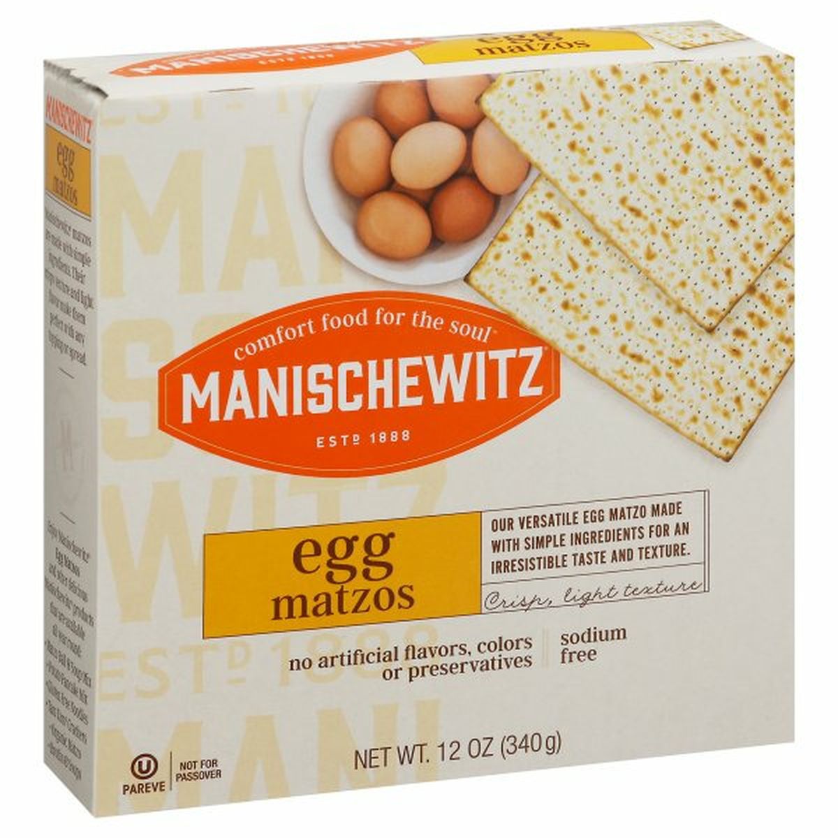 Calories in Manischewitz Matzos, Egg