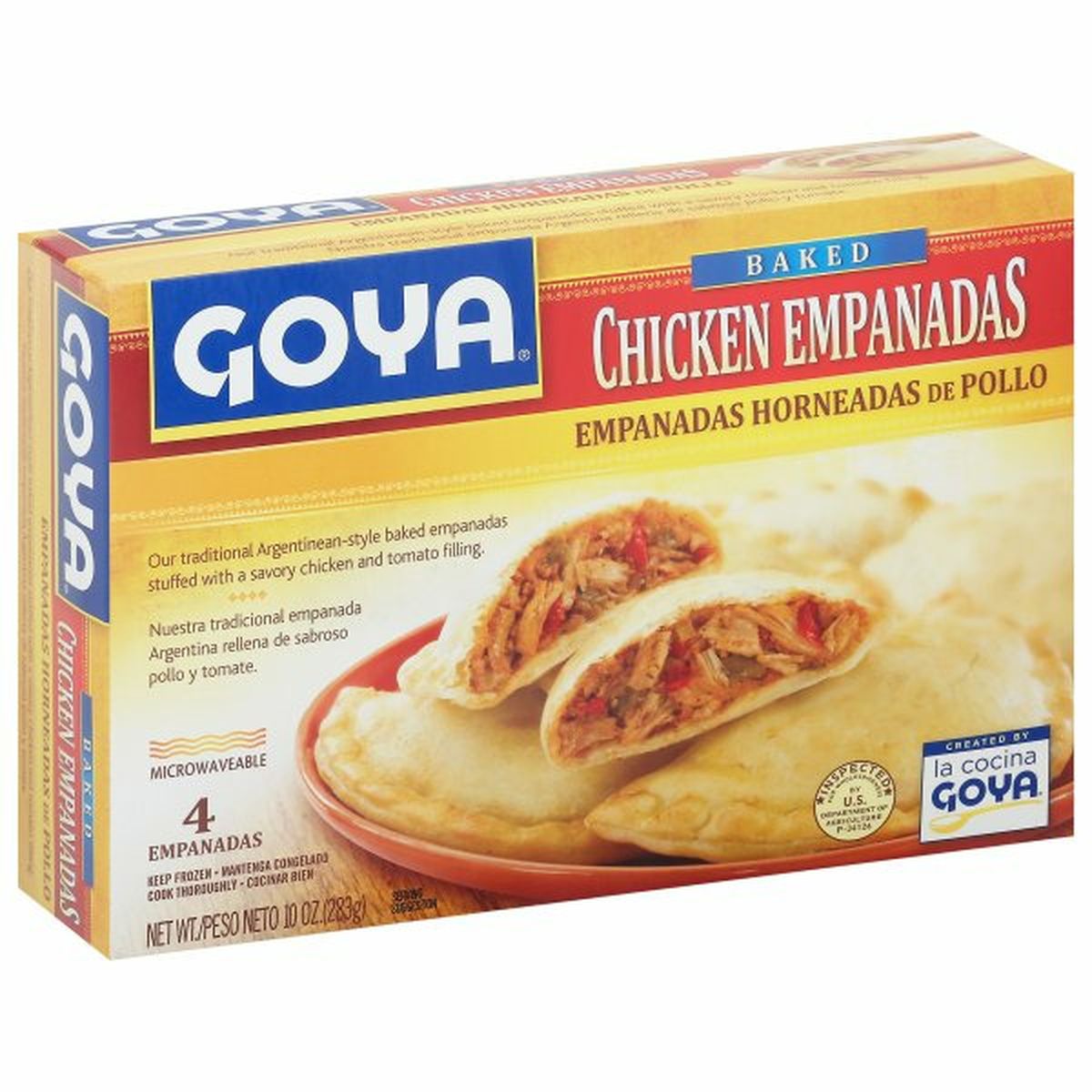 Calories in Goya Empanadas, Baked, Chicken