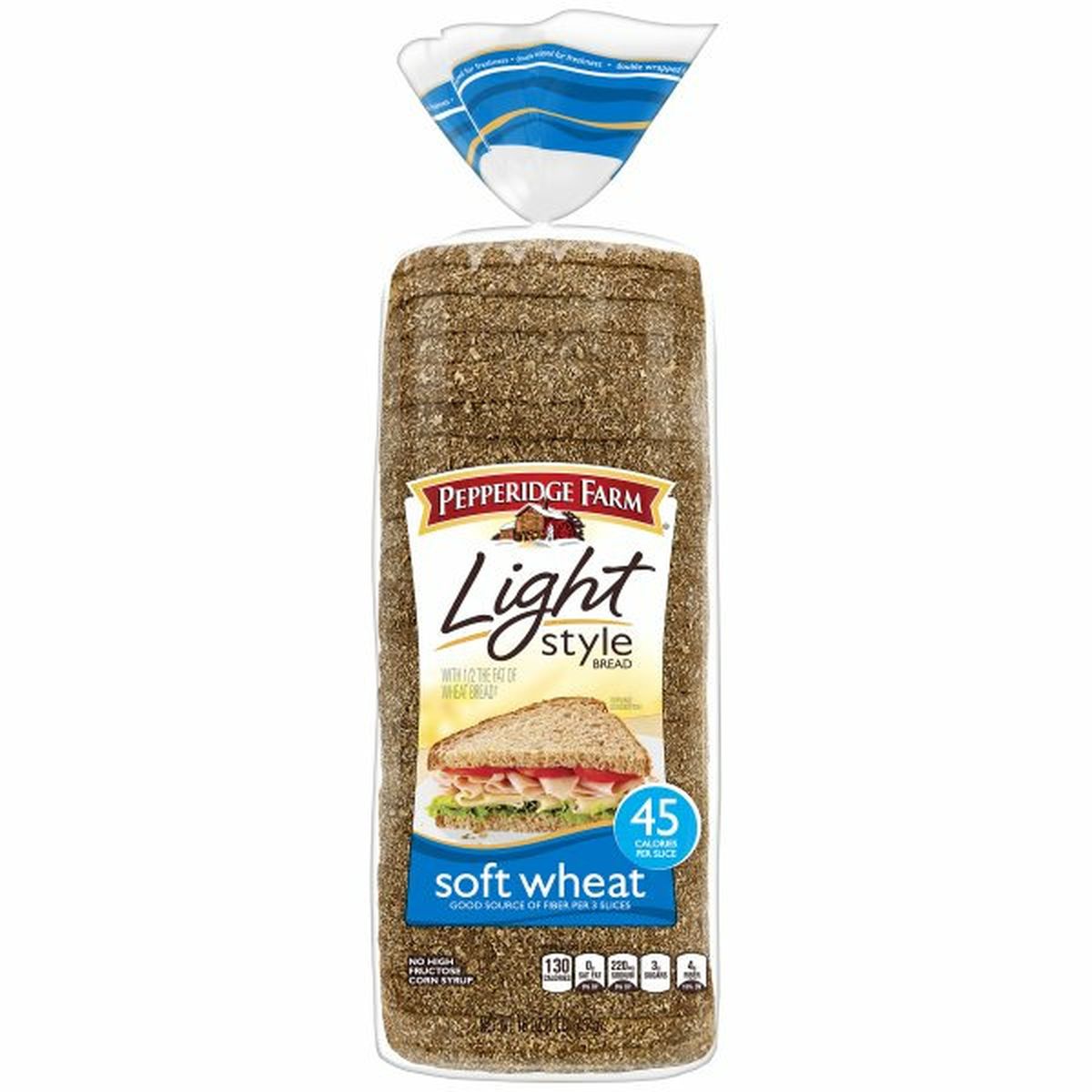 Calories in Pepperidge Farms  Light Style Light Style Soft Wheat Bread