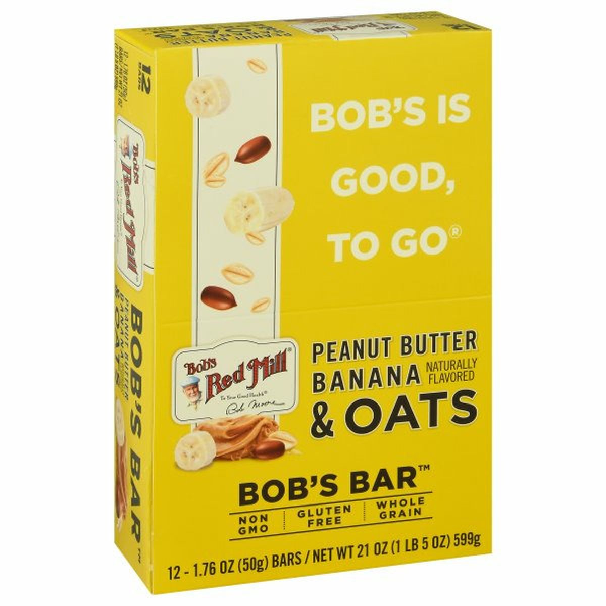 Calories in Bob's Red Mill Bob's Bar, Peanut Butter Banana & Oats
