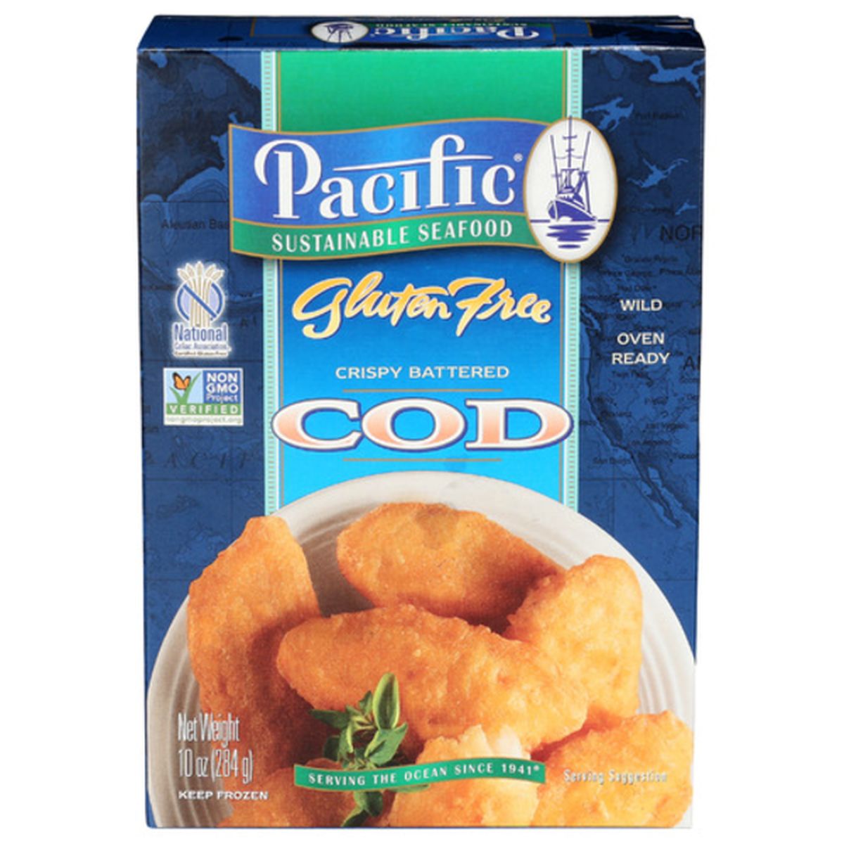 Pacific Sustainable Seafood Crispy Battered Cod | Fig App