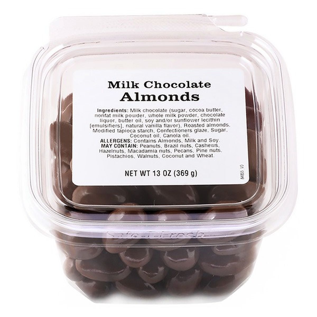 Calories in Johnvince Foods Milk Chocolate Almonds Tub
