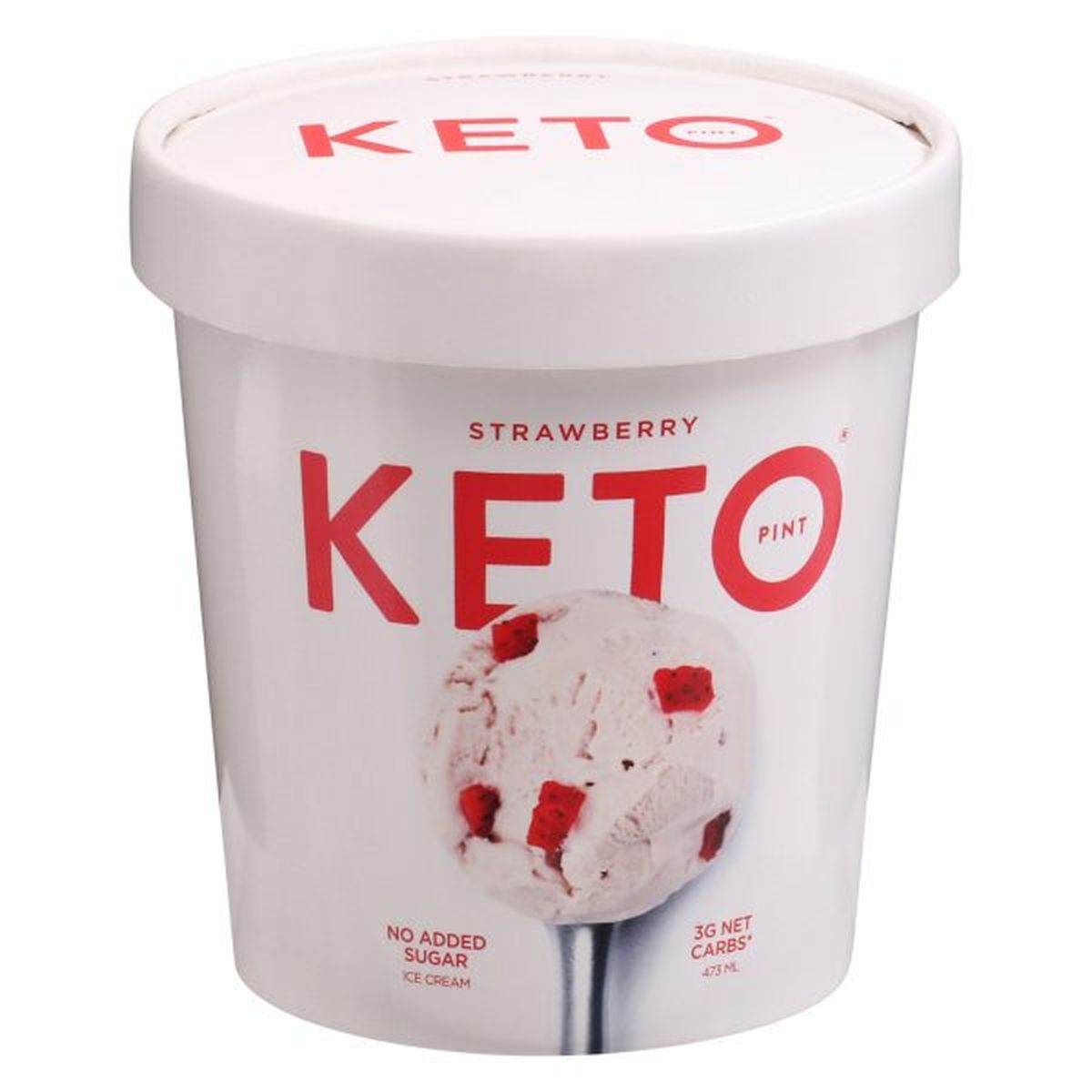 Calories in Keto Pint Ice Cream, Strawberry