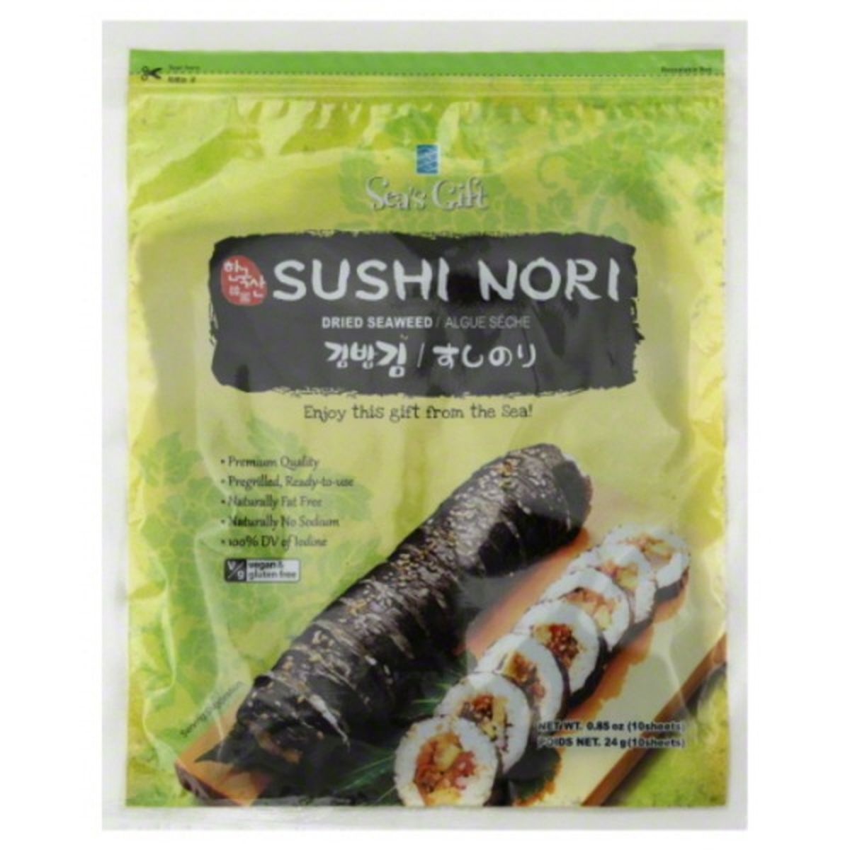 Calories in Seas Gift Sushi Nori
