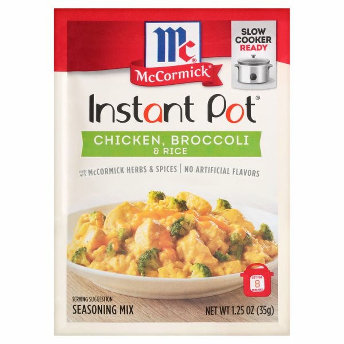 Calories in McCormicks  Slow Cookers Broccoli Chicken & Rice Instant Pot