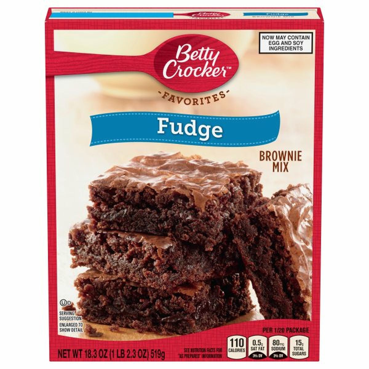 Calories in Betty Crocker Brownie Mix, Fudge