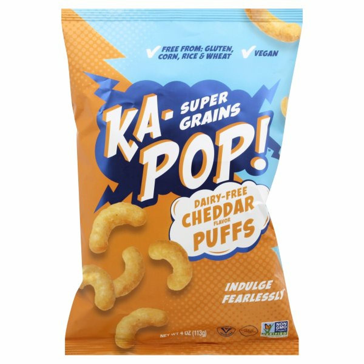 Calories in Ka Pop Puffs, Dairy-Free, Cheddar Flavor