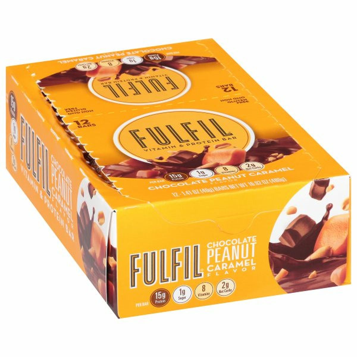 Calories in Fulfil Vitamin & Protein Bar, Chocolate Peanut Caramel