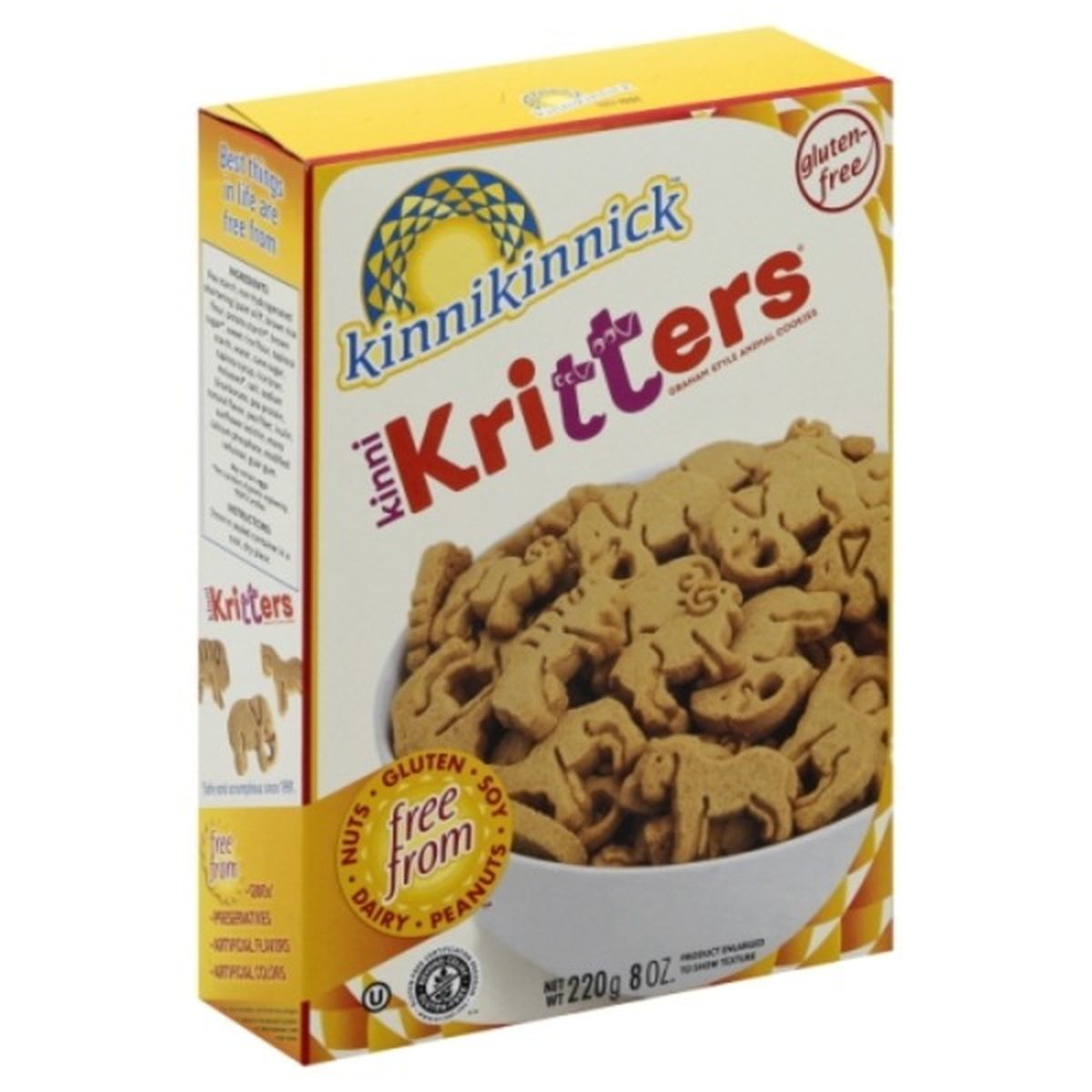Calories in Kinnikinnick Kinni Kritters Cookies, Animal, Graham Style