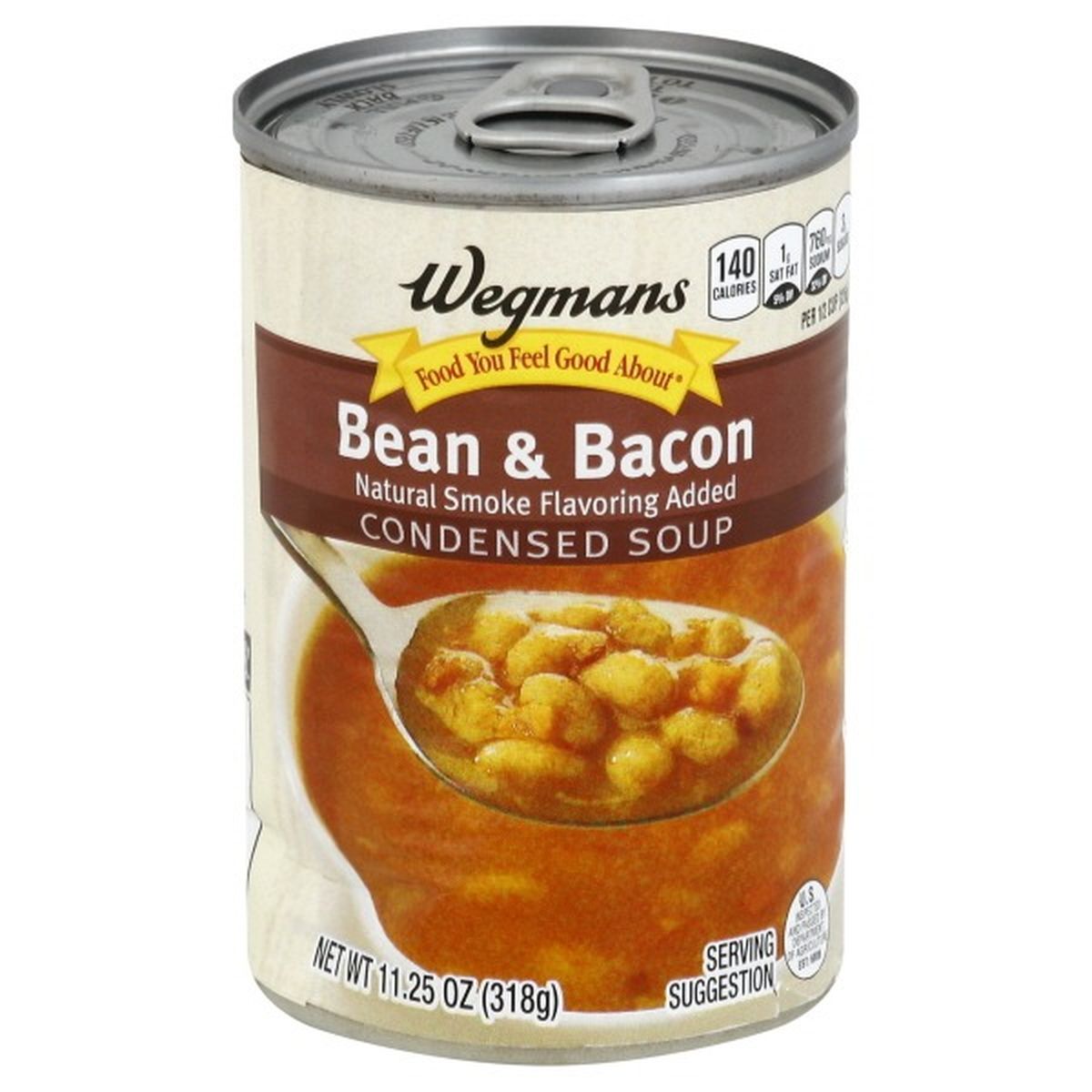 Calories in Wegmans Condensed Bean & Uncured Bacon Soup