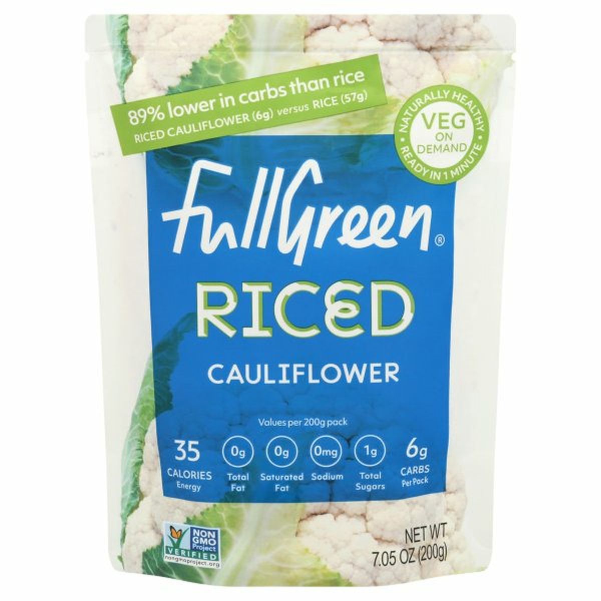 Calories in Fullgreen Cauliflower, Riced