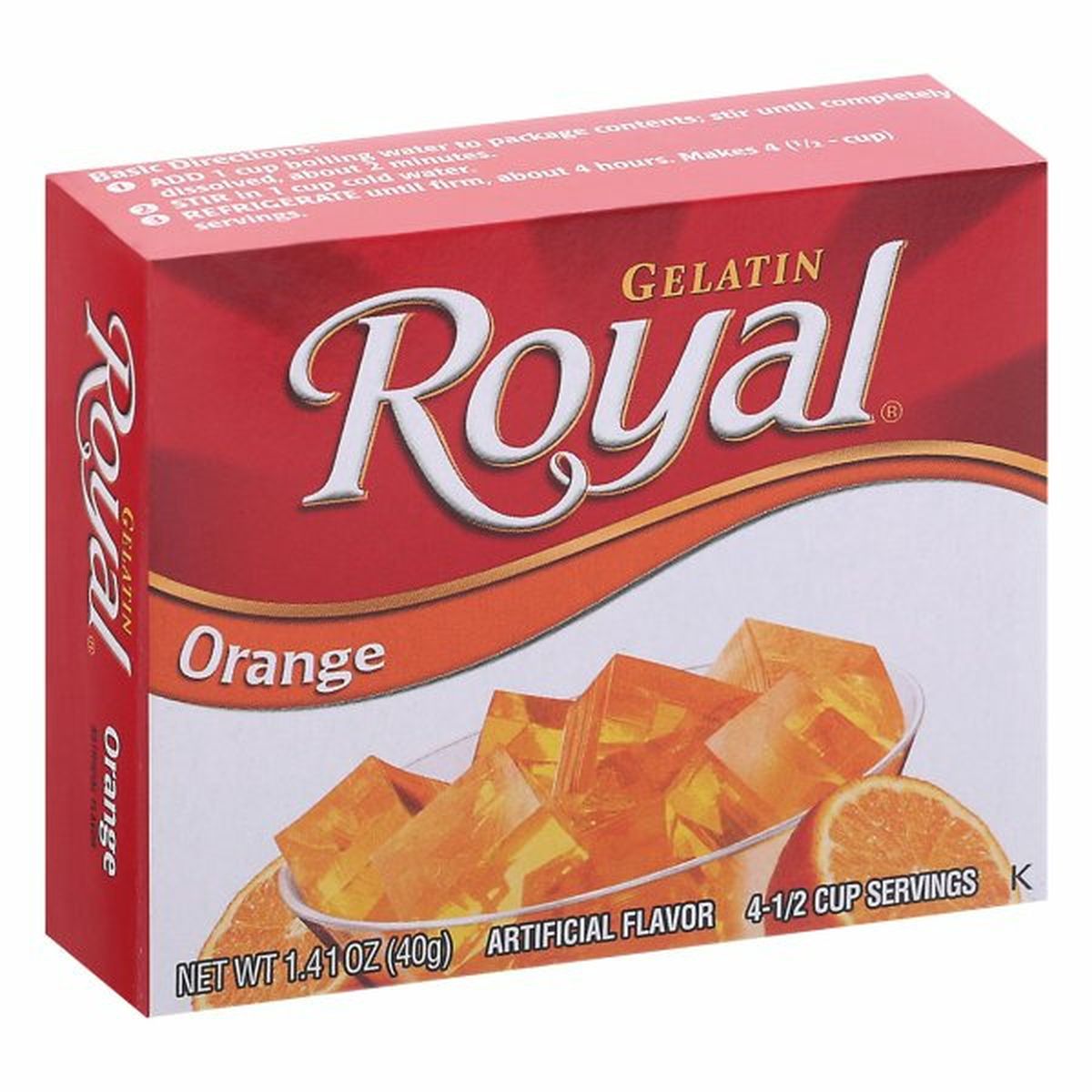 Calories in Royal Gelatin, Orange