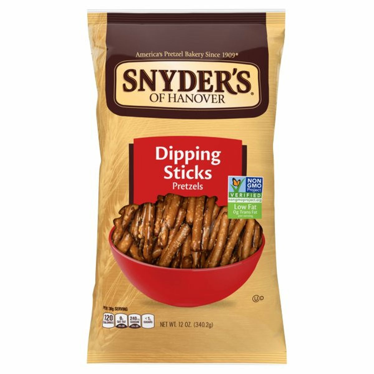 Calories in Snyder's of Hanovers Pretzels, Dipping Sticks
