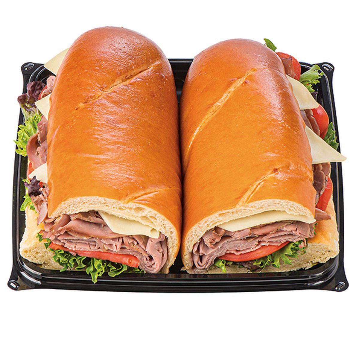 Calories in Wegmans Roast Beef with Provolone Large Packaged Sub