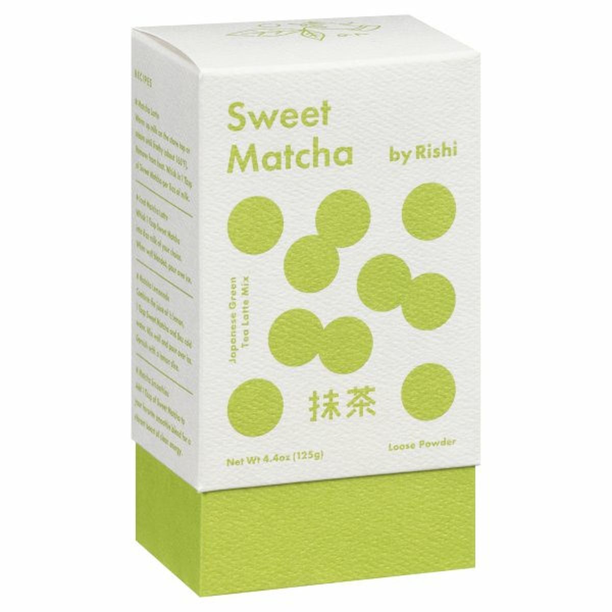 Calories in Rishi Tea Japanese Green Tea Latte Mix, Sweet Matcha, Loose Powder