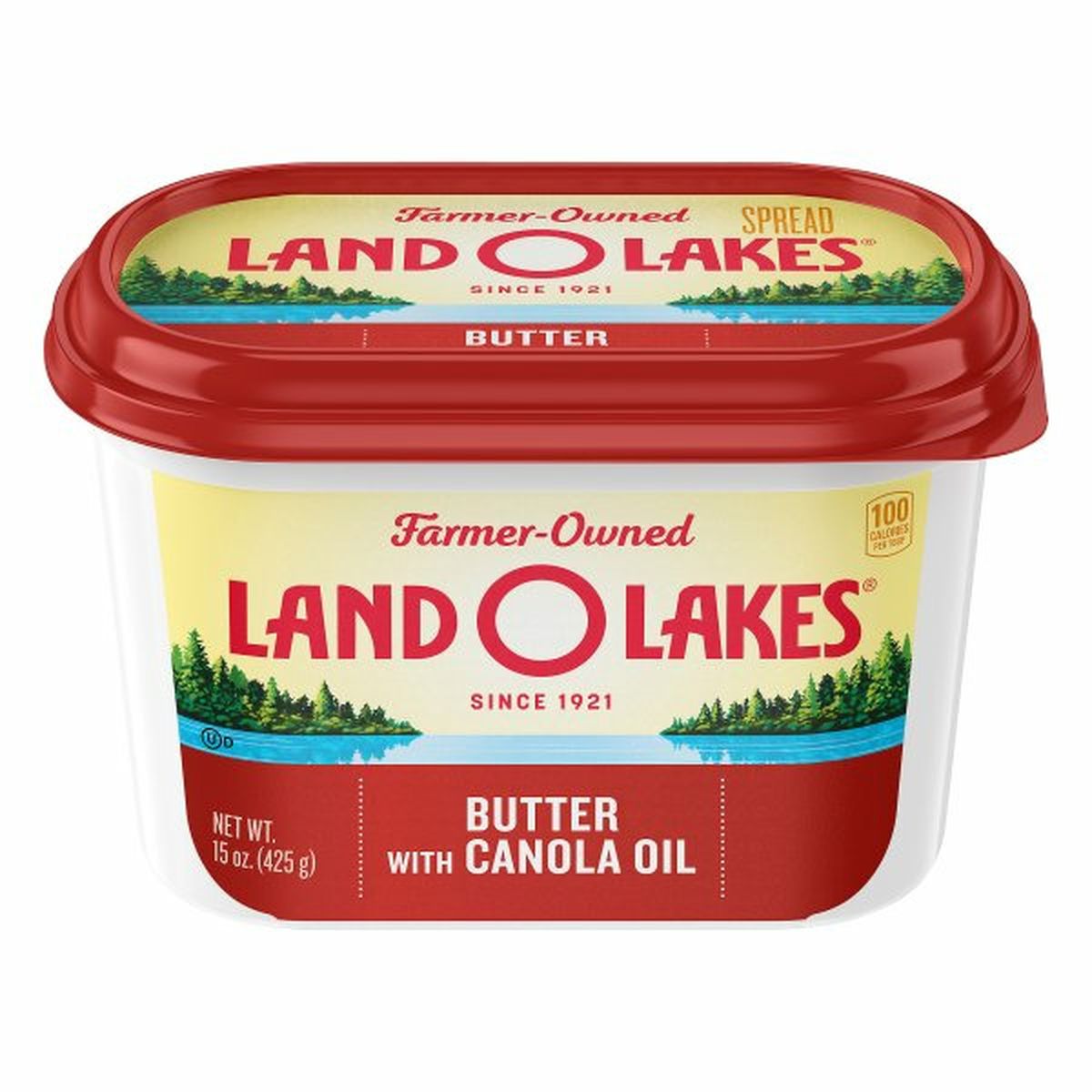 Calories in Land O Lakes Butter with Canola Oil