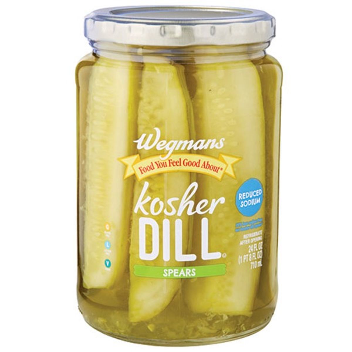 Calories in Wegmans Reduced Sodium Kosher Dill Spears