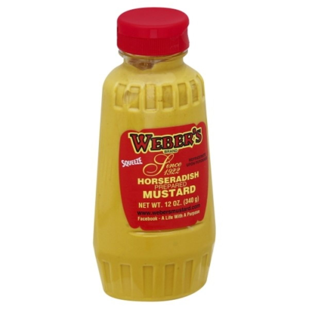 Calories in Webers Mustard, Prepared, Horseradish