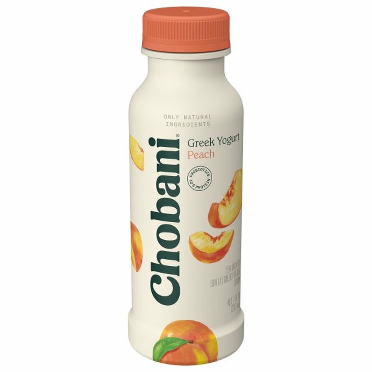 Calories in Chobani Yogurt Drink, Greek, Low-Fat, Peach
