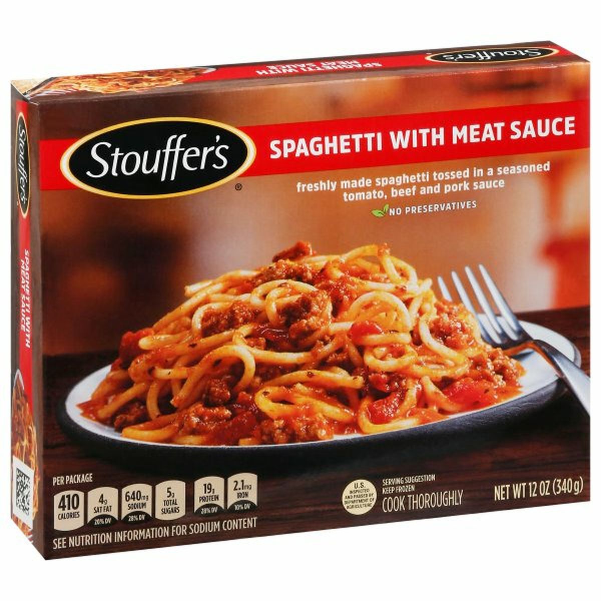 Calories in Stouffer's Spaghetti with Meat Sauce
