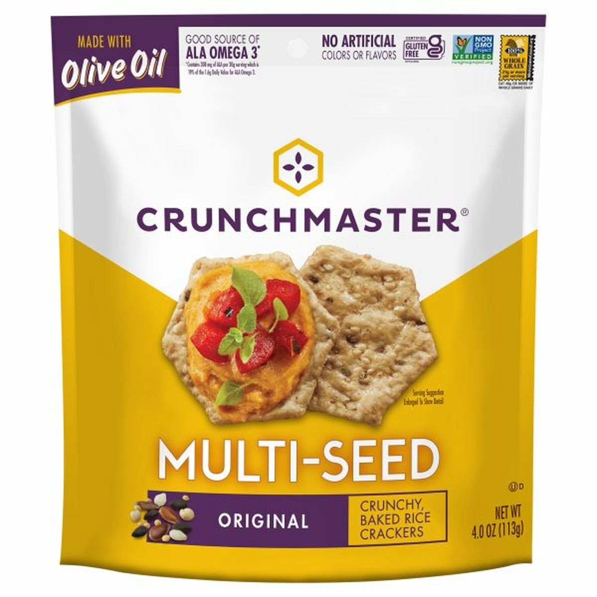 Calories in Crunchmaster Crackers, Multi-Seed, Original