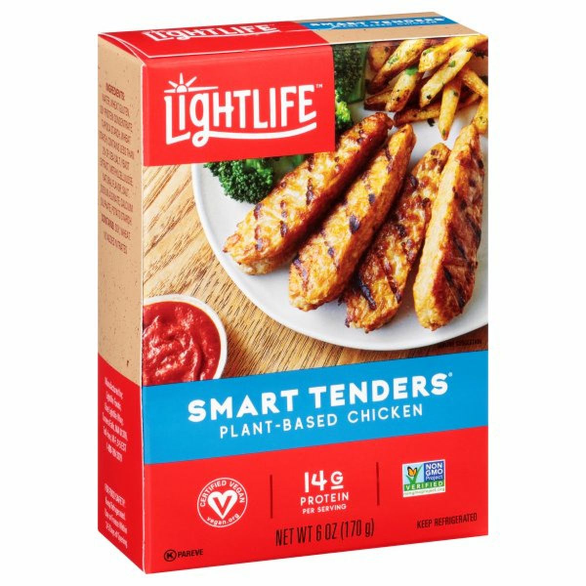 Calories in Lightlife Smart Tenders Chicken, Plant-Based