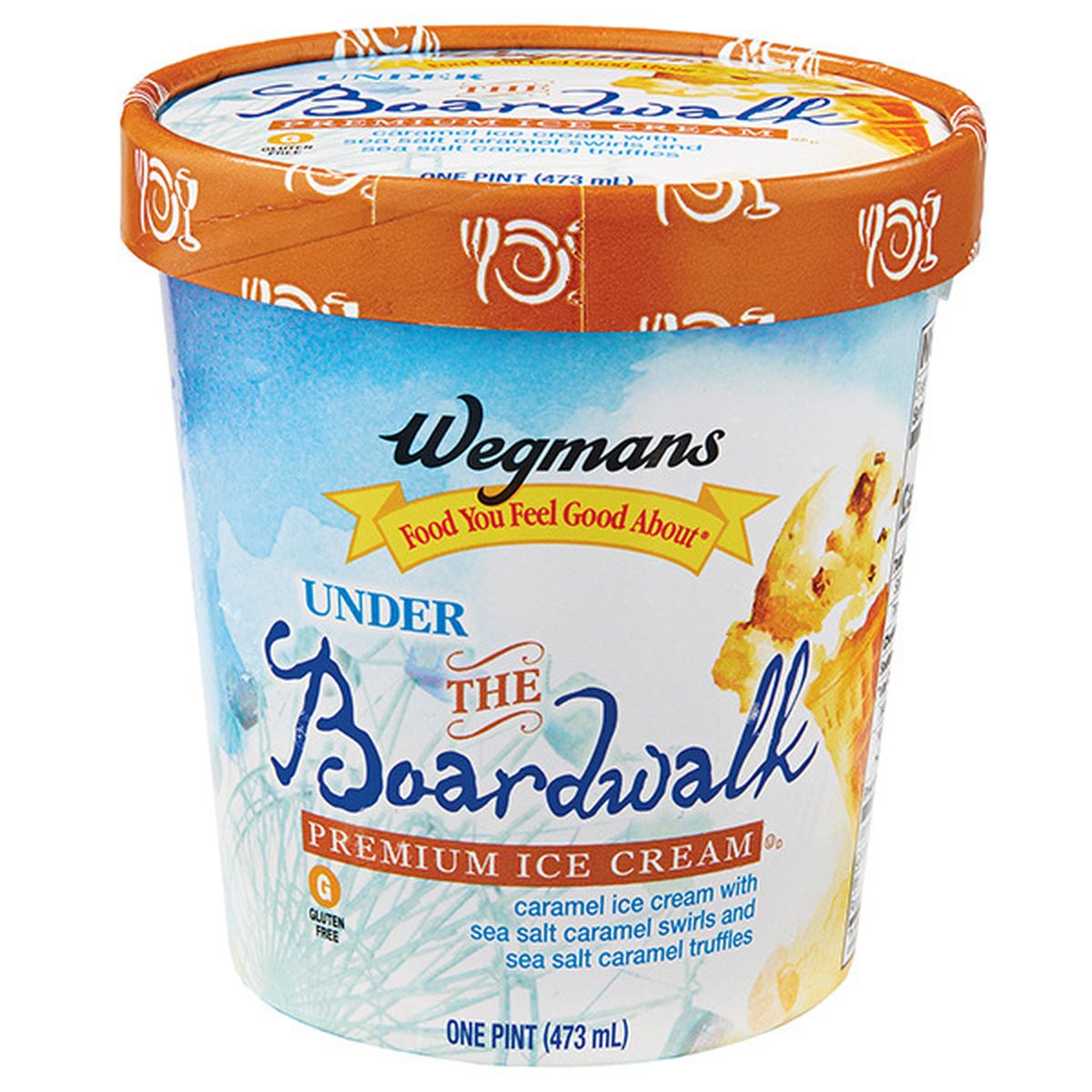 Calories in Wegmans Under The Boardwalk Premium Ice Cream