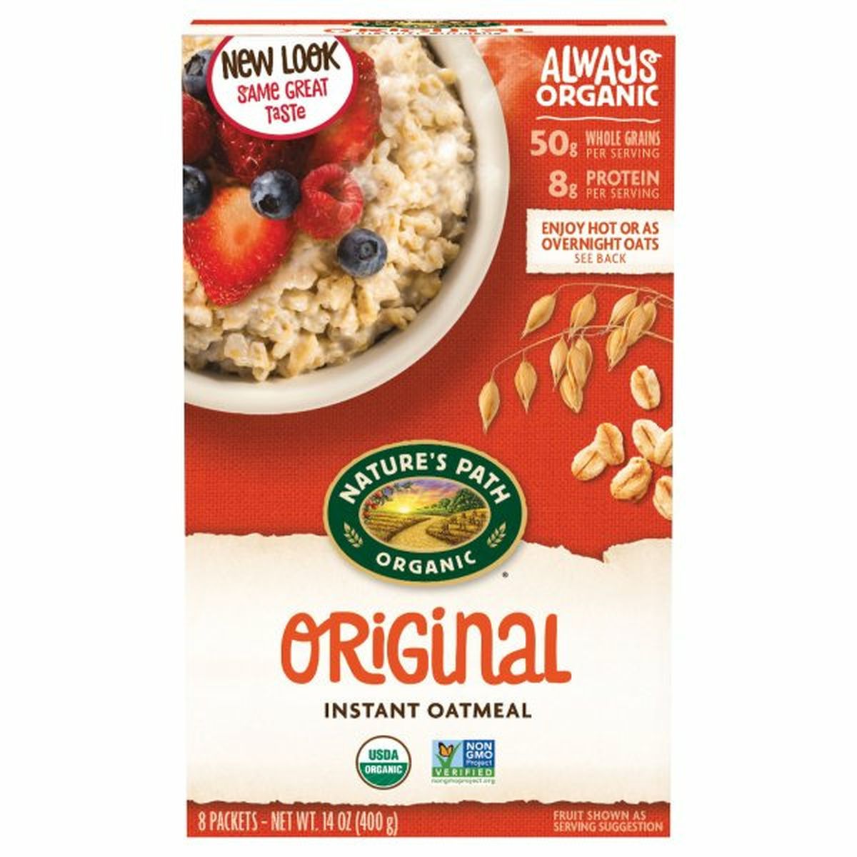 Calories in Nature's Path Instant Oatmeal, Original