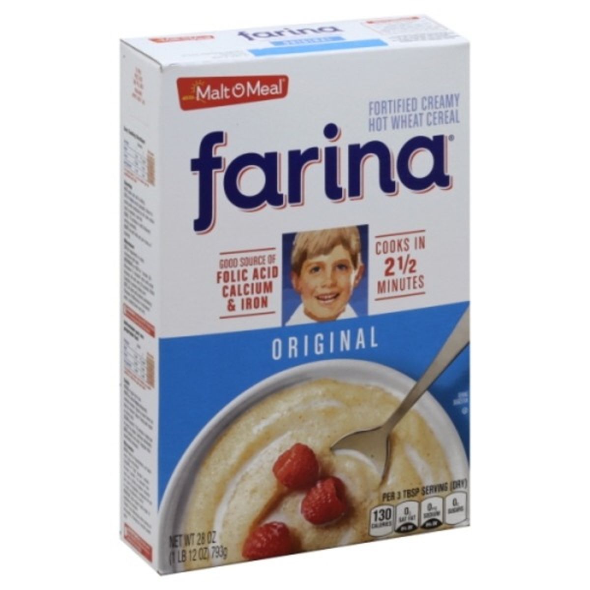 Calories in Malt-O-Meal Farina Cereal, Hot Wheat, Original