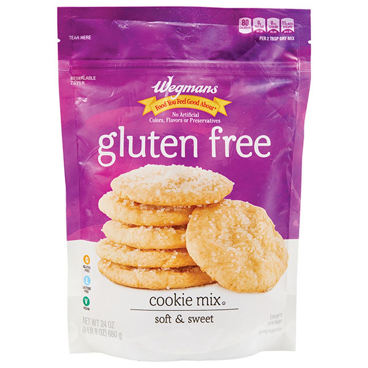 Calories in Wegmans Gluten Free Cookie Mix