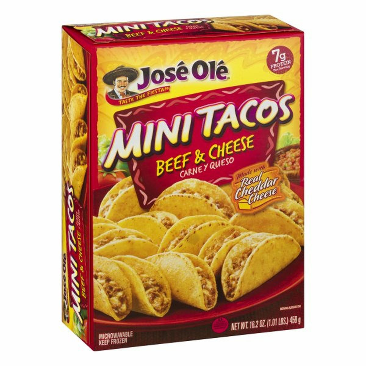 Calories in JosÃ© OlÃ© Mini Tacos, Beef & Cheese