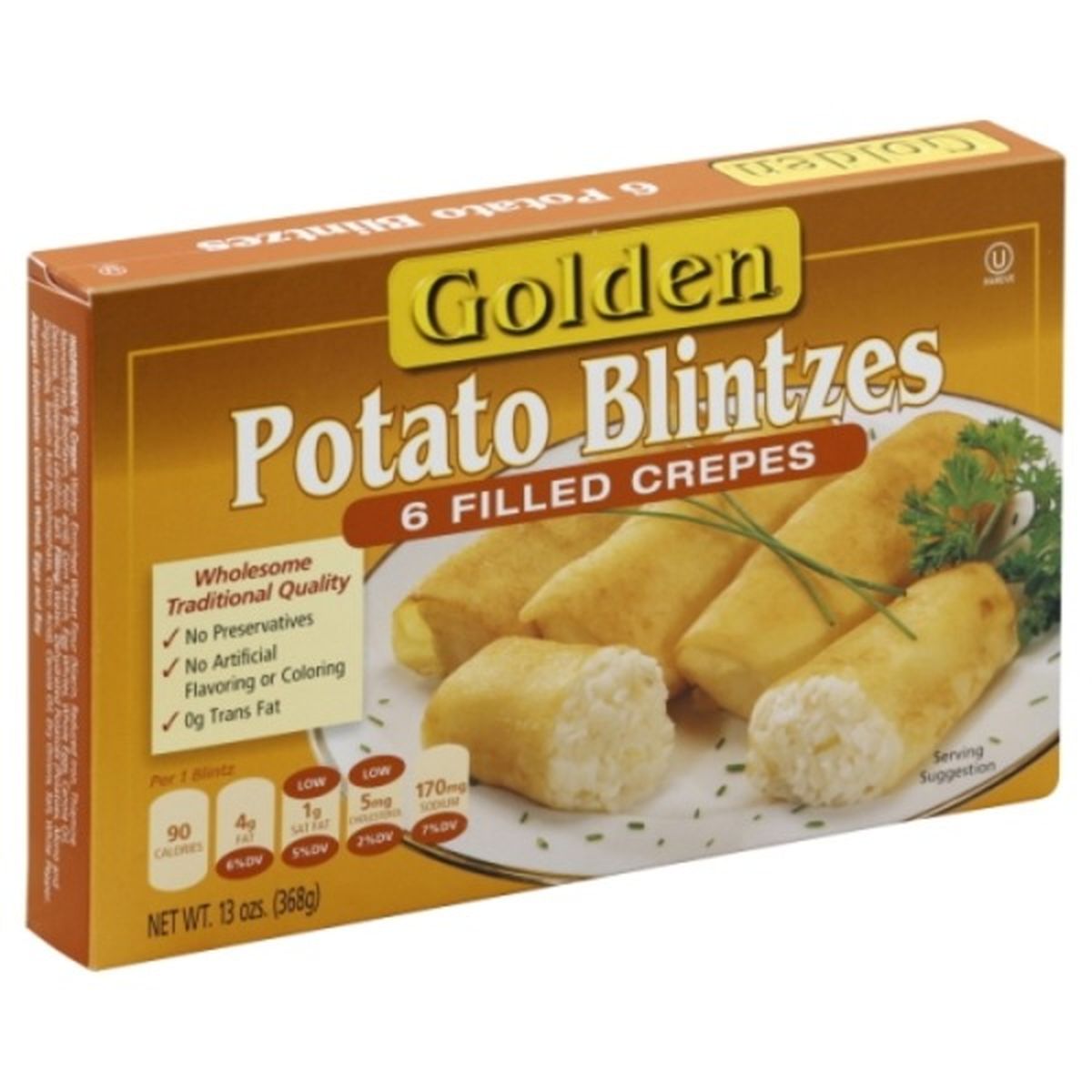 Calories in Golden Blintzes, Potato
