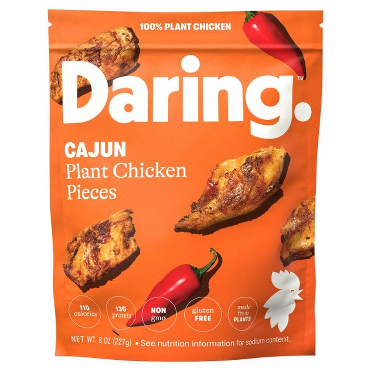 Calories in Daring Plant Chicken Pieces, Cajun