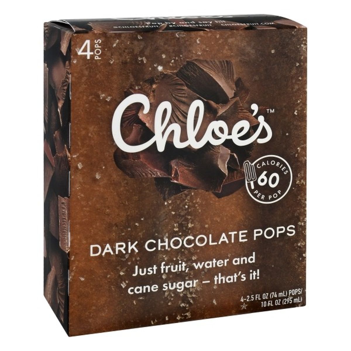 Calories in Chloe's Pops, Dark Chocolate
