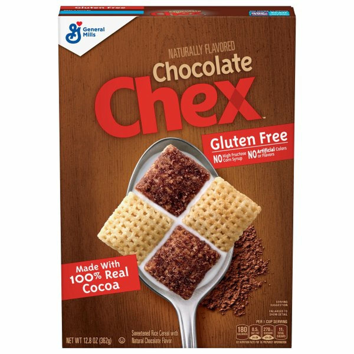 Calories in Chex Cereal, Gluten Free, Chocolate